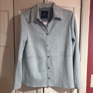 Bagatelle Sage Green Faux Suede Jacket